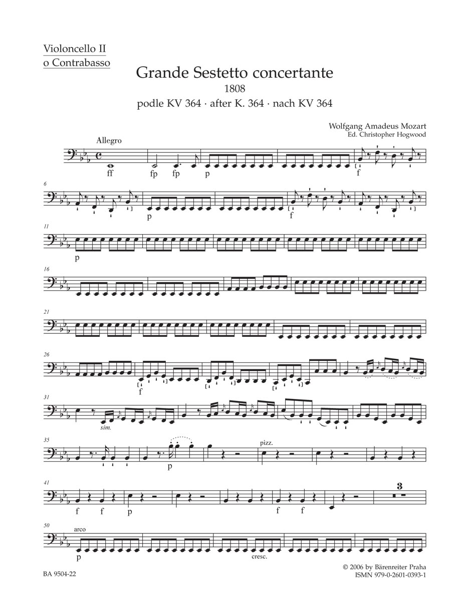 Grande Sestetto concertante (1808) podle Sinfonie concertante KV 364