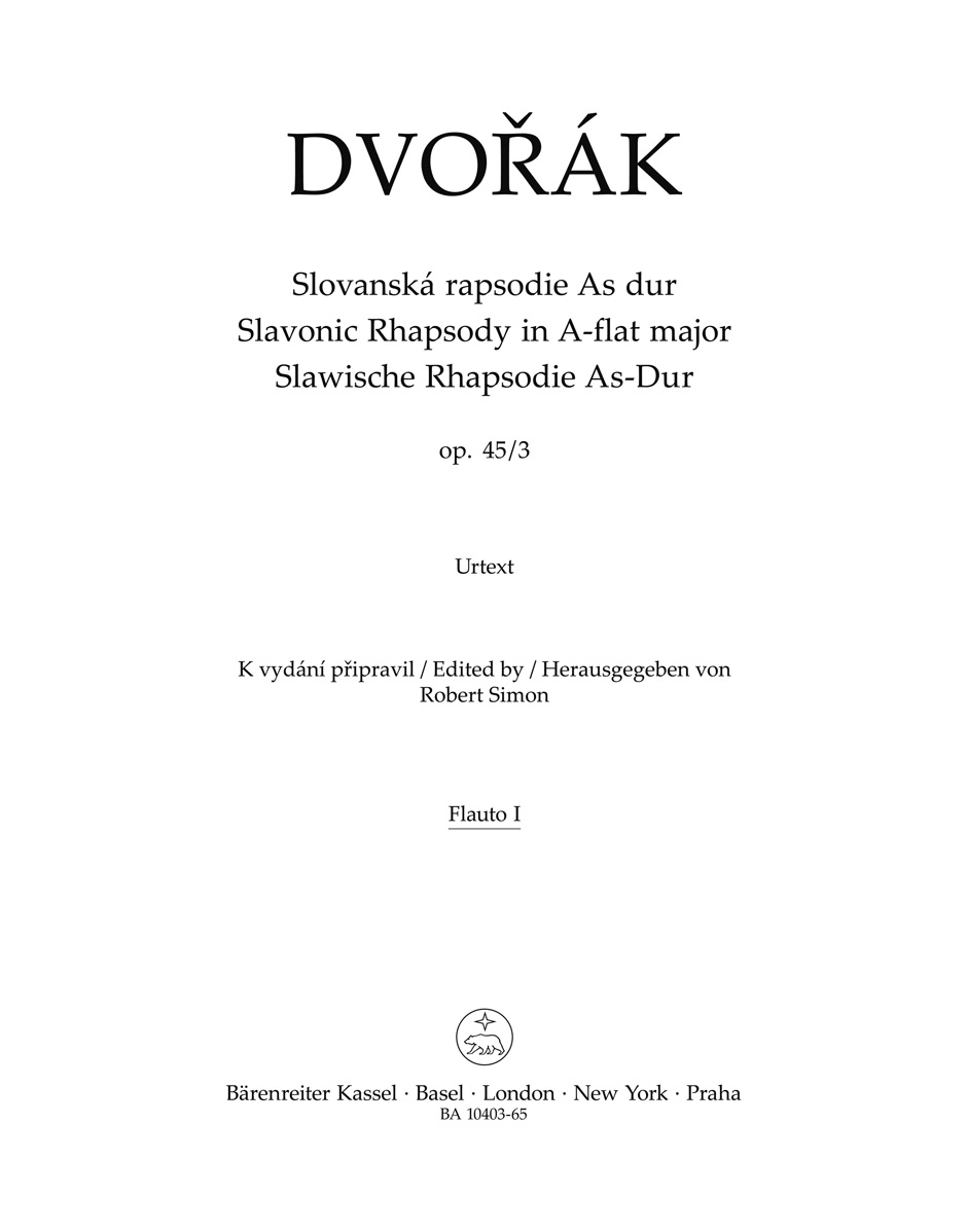 Slovanská rapsodie  As Dur op. 45/3