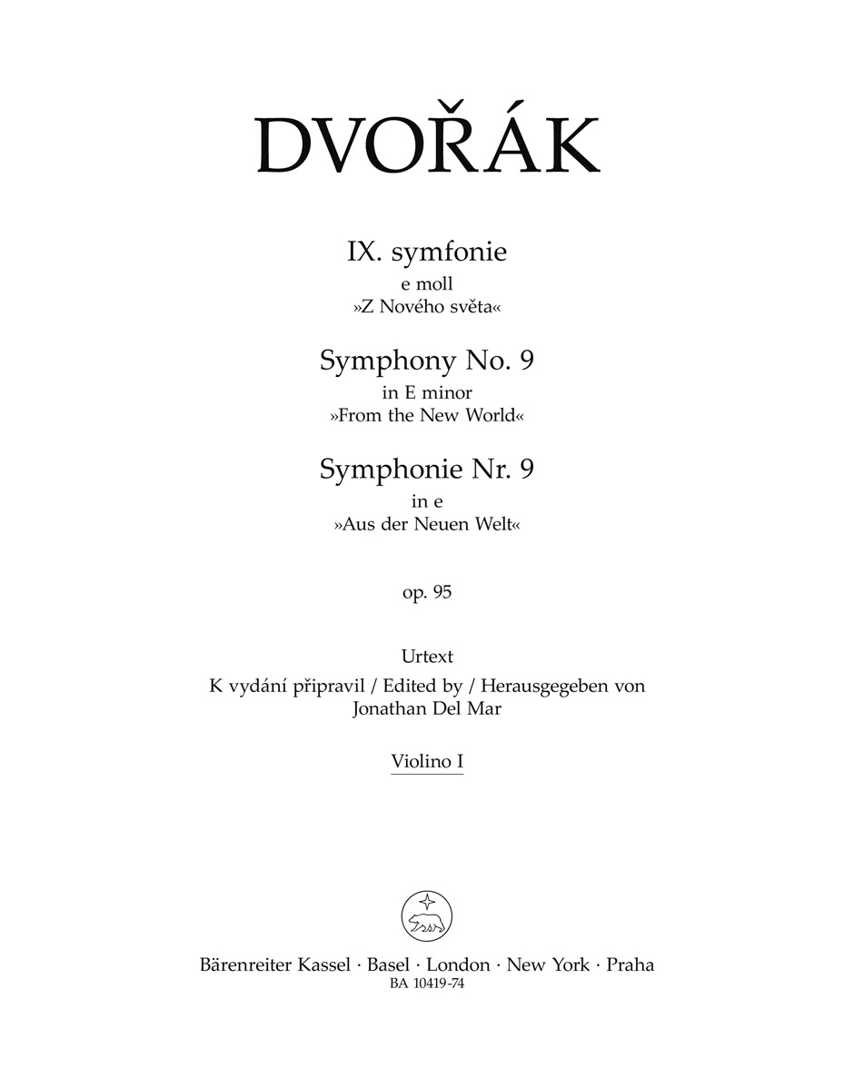 Symfonie č. 9 e moll op. 95 „Z Nového světa“