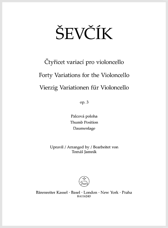 <STRONG>Čtyřicet variací pro violoncello op. 3 (e-noty)</STRONG>