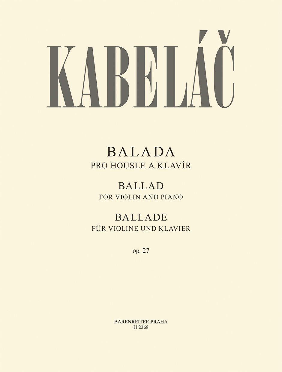 <STRONG>Balada op. 27</STRONG>