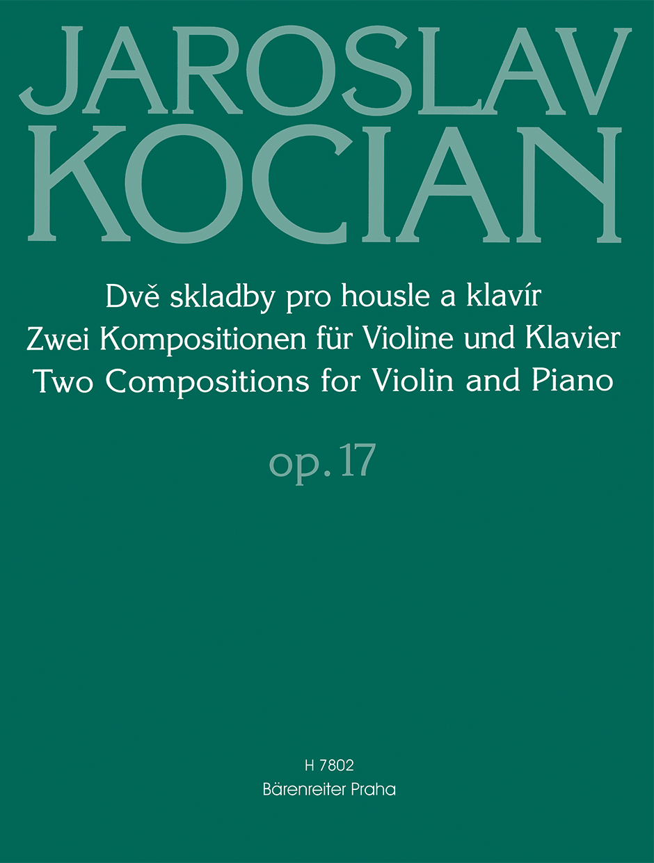 Dvě skladby pro housle a klavír op. 17
